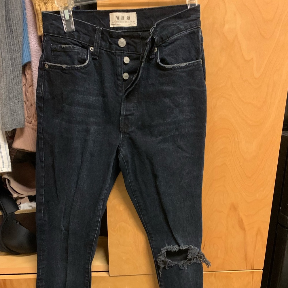 Free people navy jeans size 25